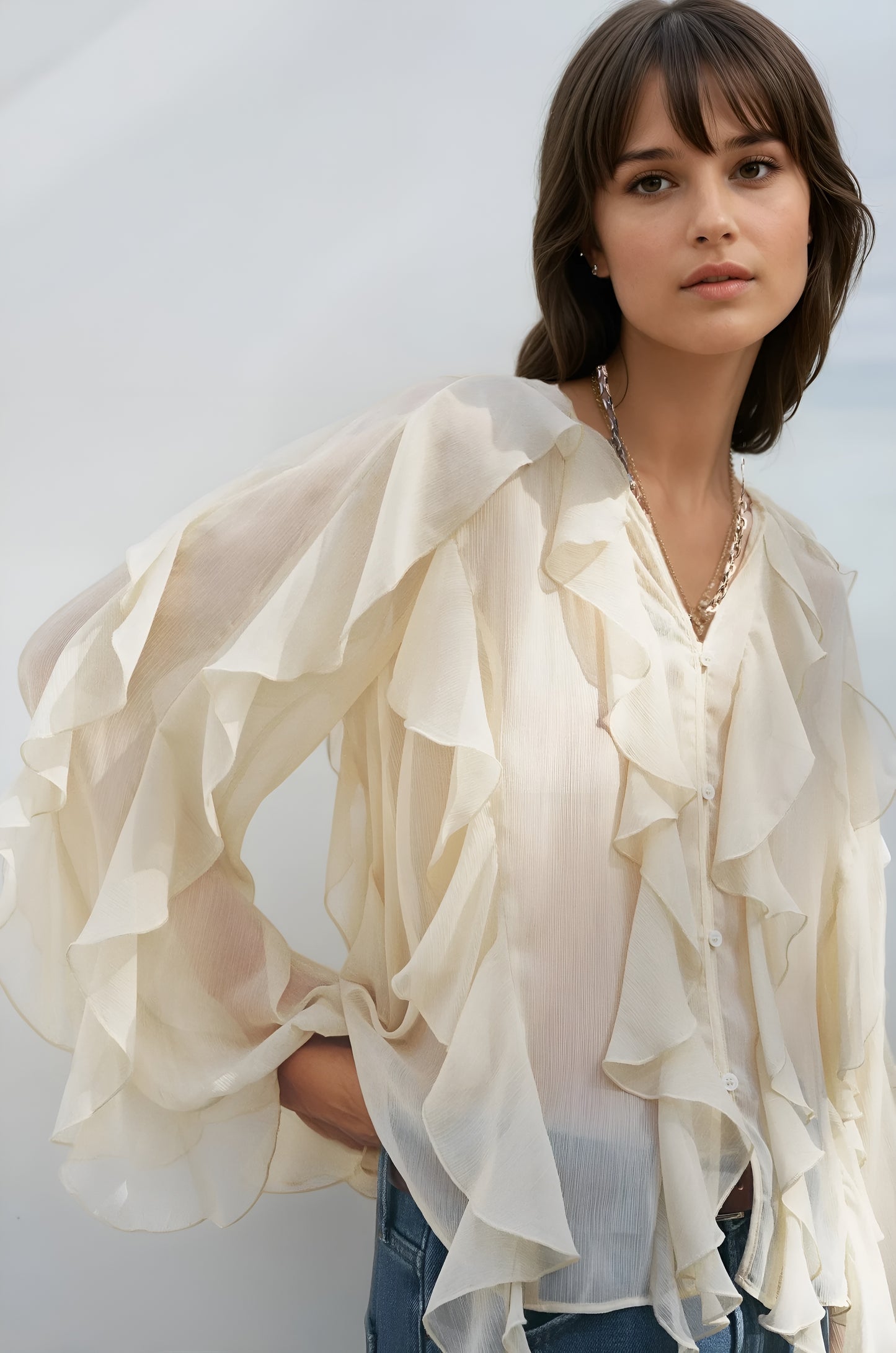 Pure Desire™ | Blouse Romantique à Volants