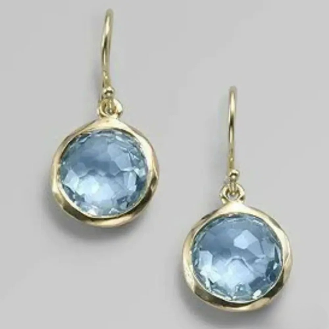 Élise™ | Boucles cristal bleu