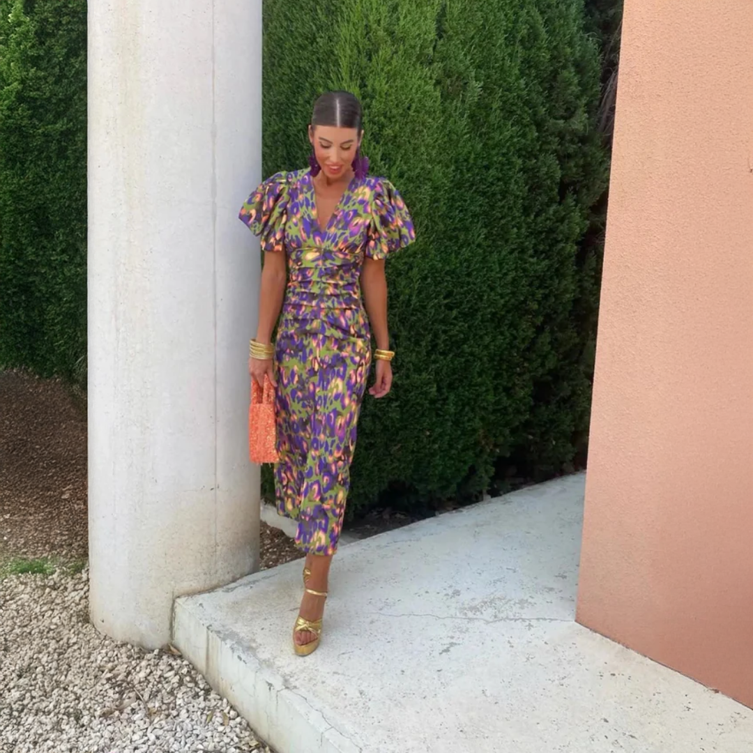 Danuta | Robe Colorée à Volants
