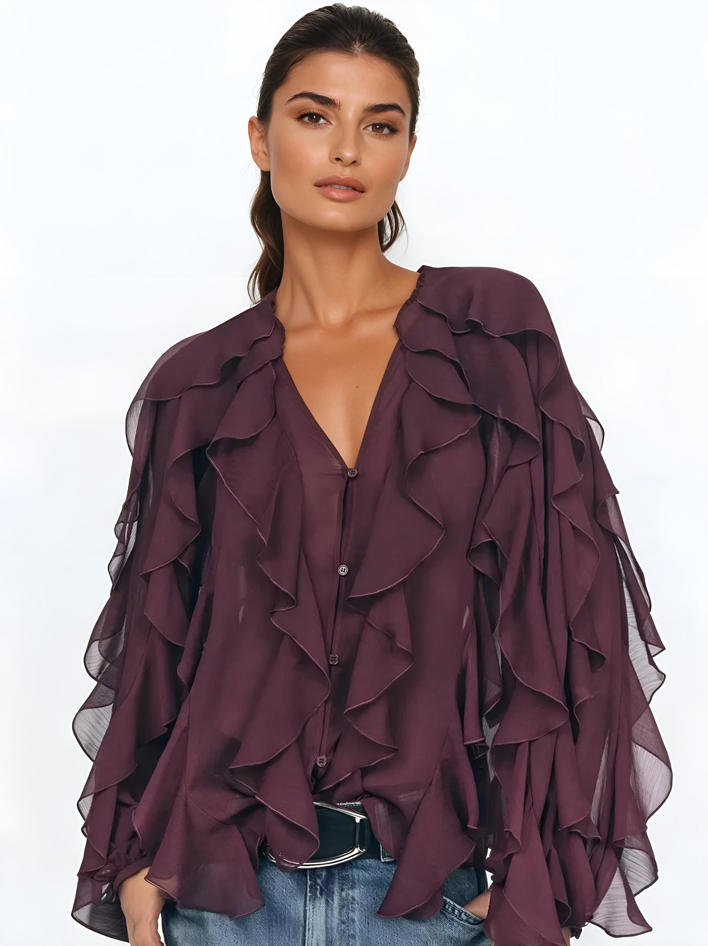 Pure Desire™ | Blouse Romantique à Volants
