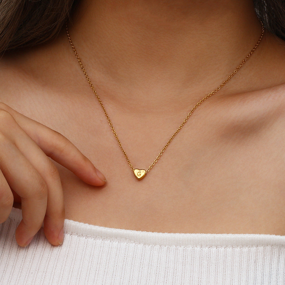 Hart™ | Collier avec Pendentif Cœur et Initiale