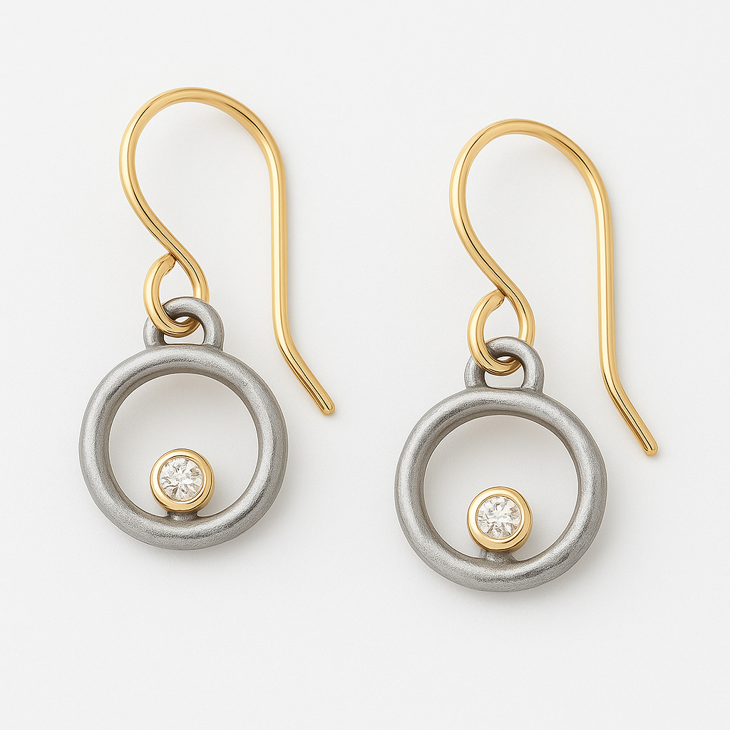 Éva™ | Boucles zircon or & argent