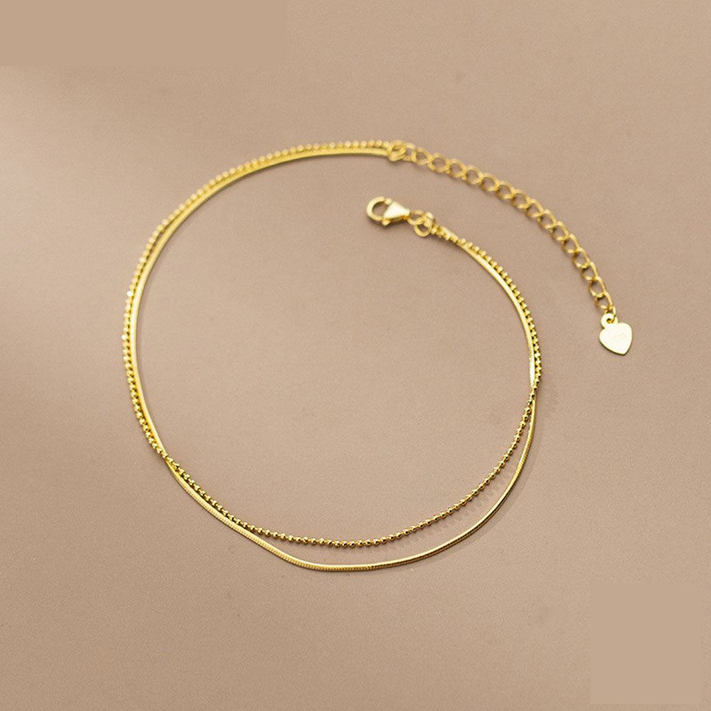 Aurélie™ | Bracelet de Cheville Classique Doré