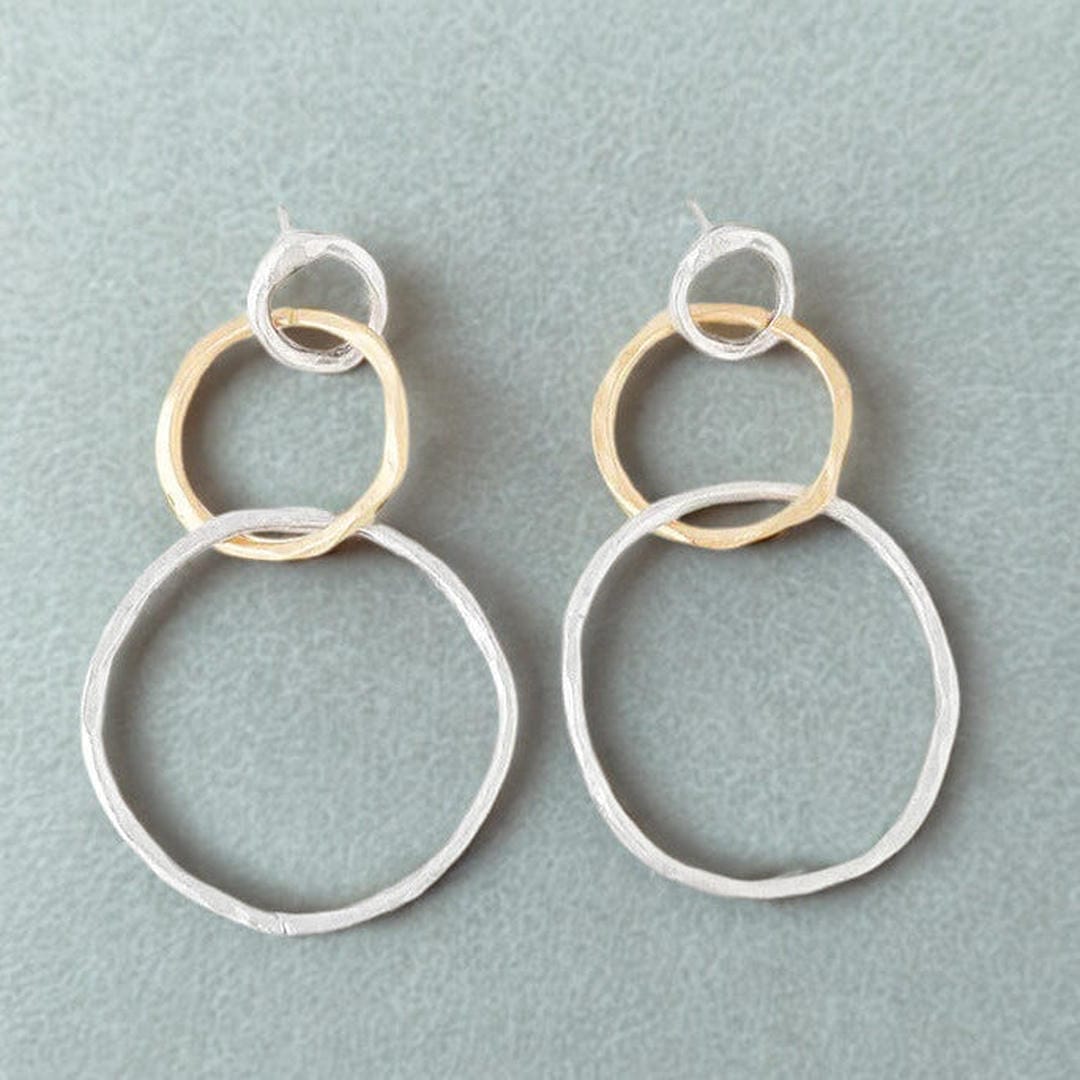 Créoles Vintage en Or et Argent