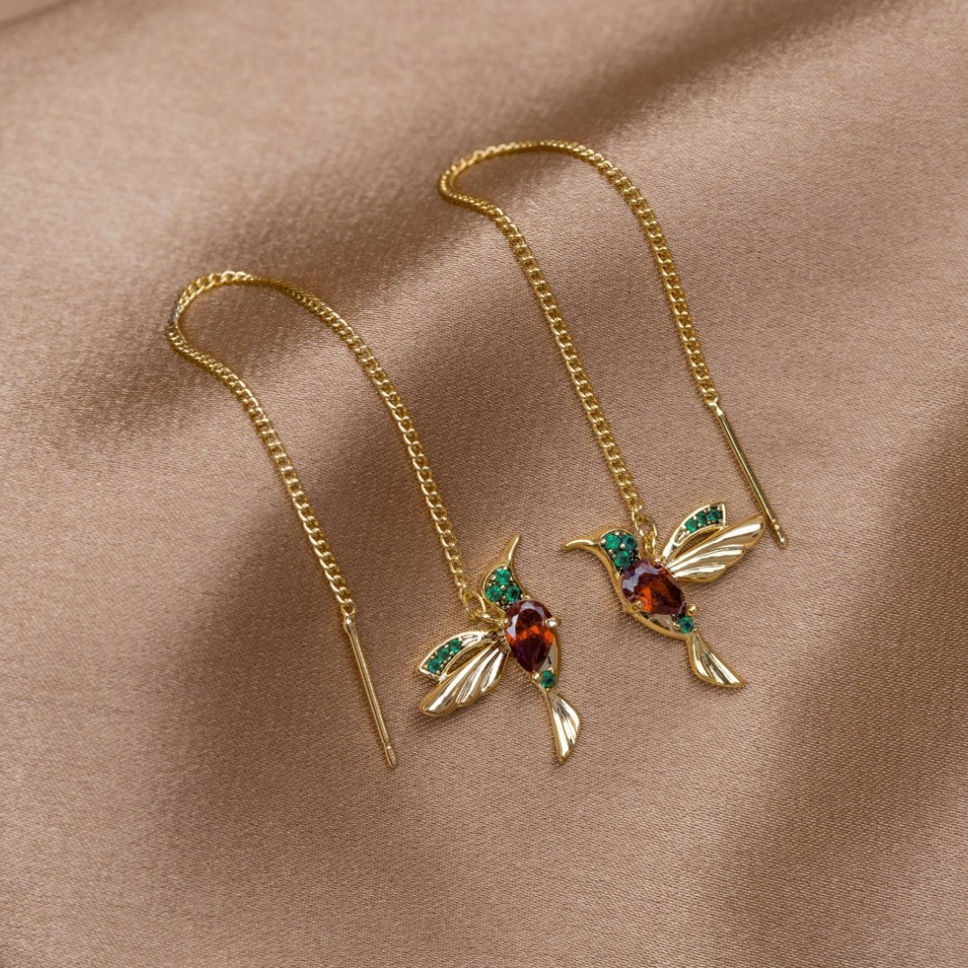 Danyel™ | Boucles d’oreilles Hummingbird à pampilles