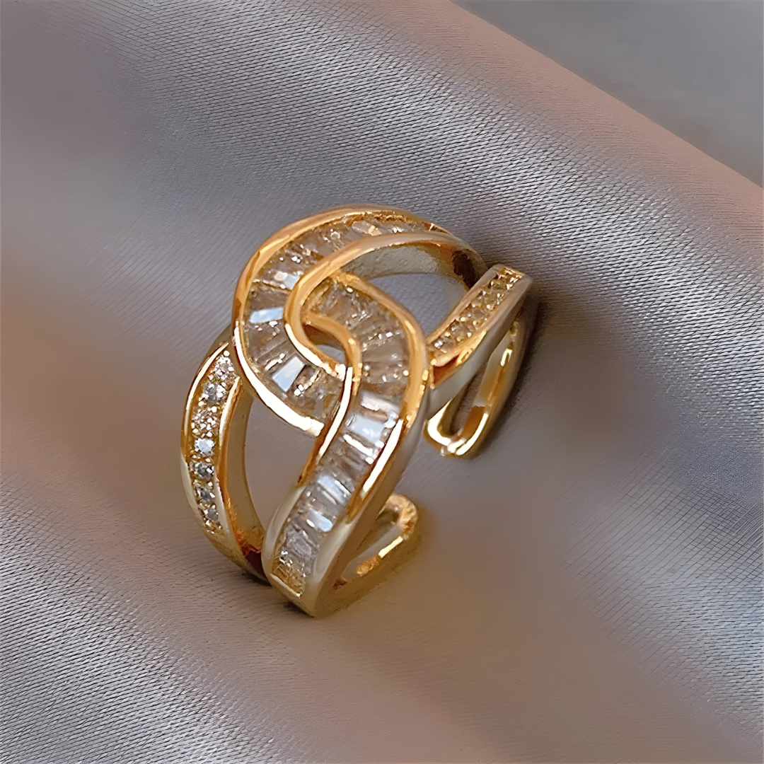 Louisa - Bague Élégante Réglable Entrelacée