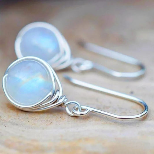 Luna™ | Boucles pierre de lune vintage