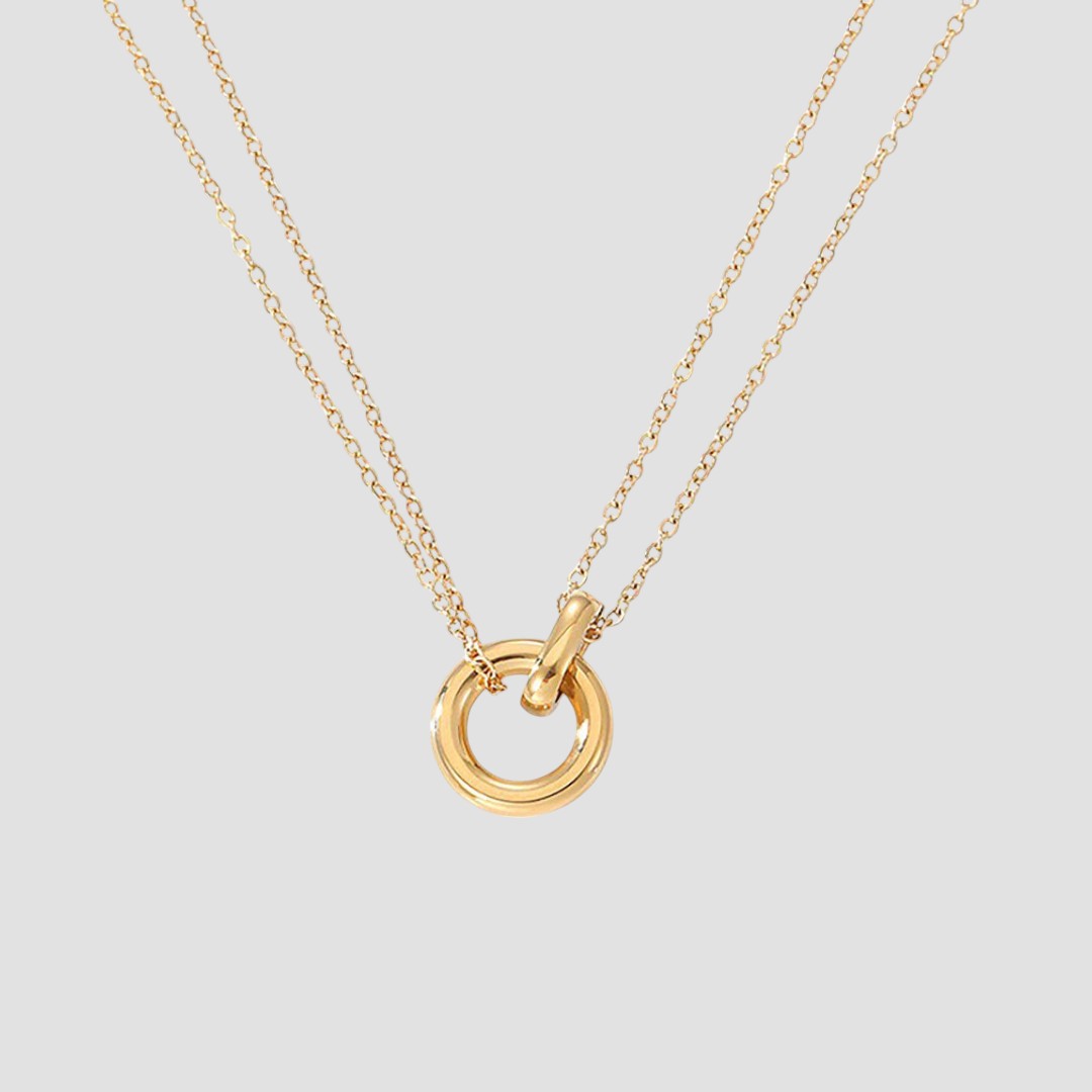 Rose™ | Collier Doré avec Anneau