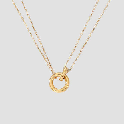 Rose™ | Collier Doré avec Anneau