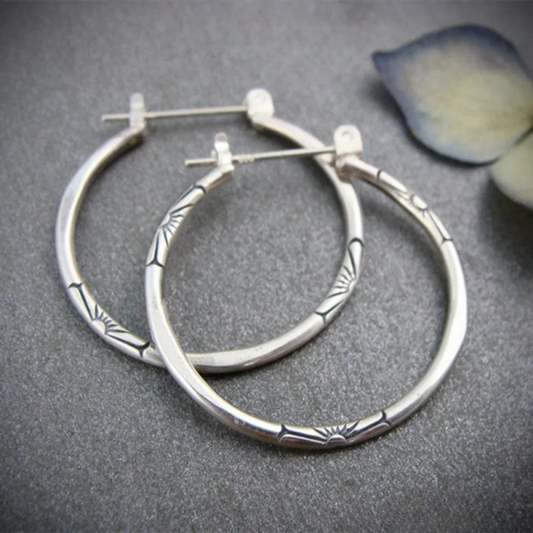 Zoé™ | Créoles argent vintage