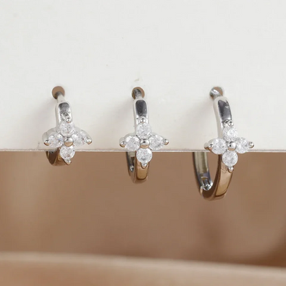 AZURA™ | Set Boucles d’Oreilles Hoop & Huggie
