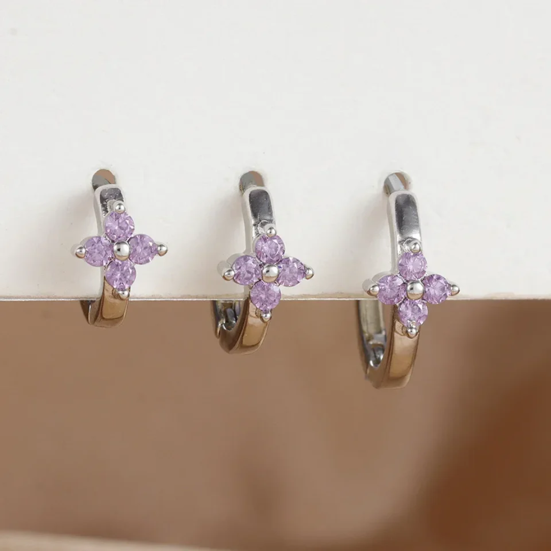 AZURA™ | Set Boucles d’Oreilles Hoop & Huggie