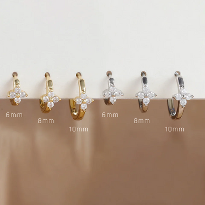AZURA™ | Set Boucles d’Oreilles Hoop & Huggie