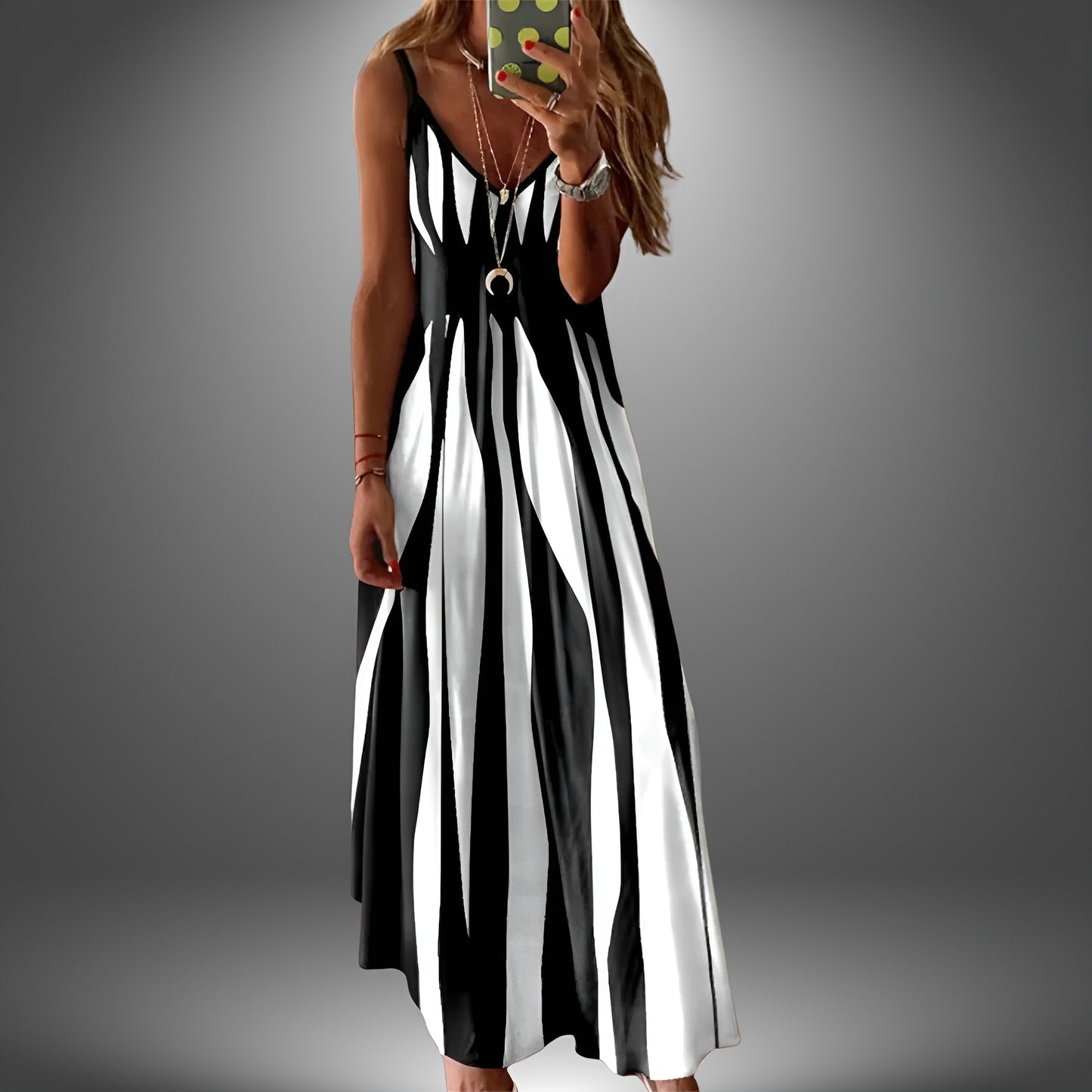 Angela | Robe Longue Casual Faite à la Main