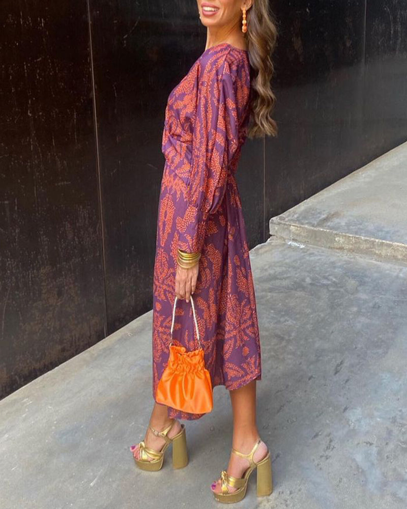 Célestine | Robe Élégante à Imprimé Vintage