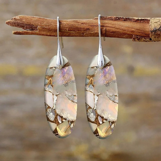 Louna™ | Boucles pierre ovale