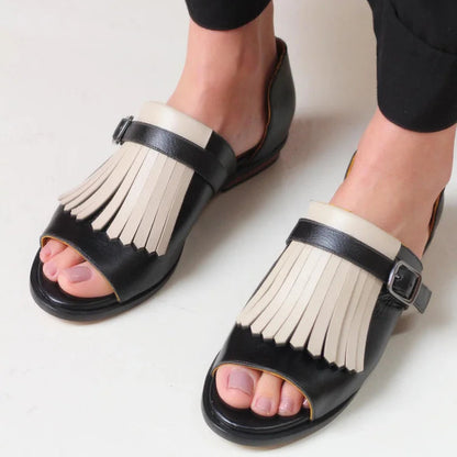 Gwenaëlle | Sandal Platform Avec Franges