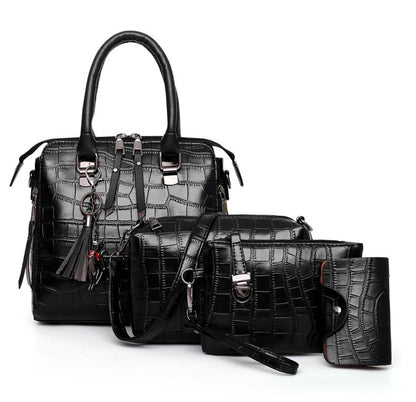 HELGA™ - ENSEMBLE DE 4 SACS EN CUIR ÉLÉGANT