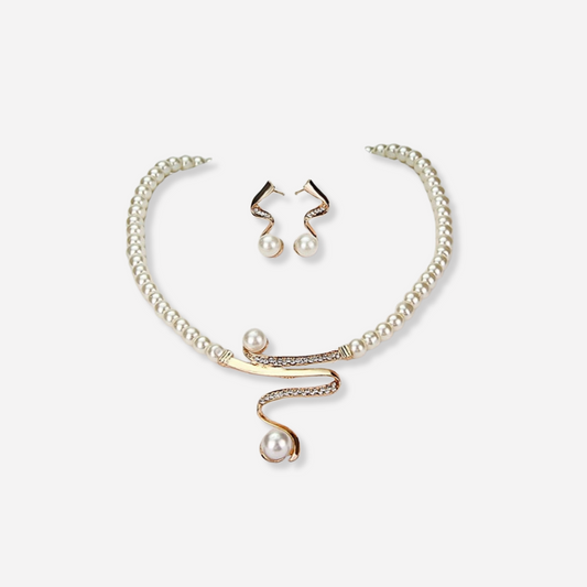 Venus™ | Collier et Boucles d’Oreilles en Perles