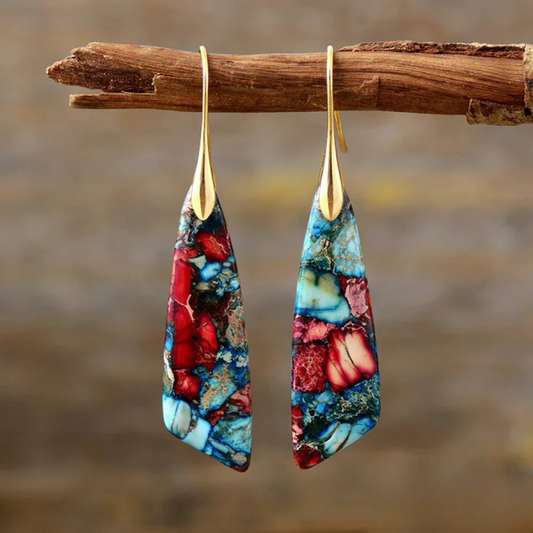 Jade™ | Boucles pierres colorées