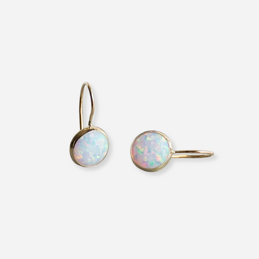 Luna™ | Boucles d’oreilles dorées avec opale