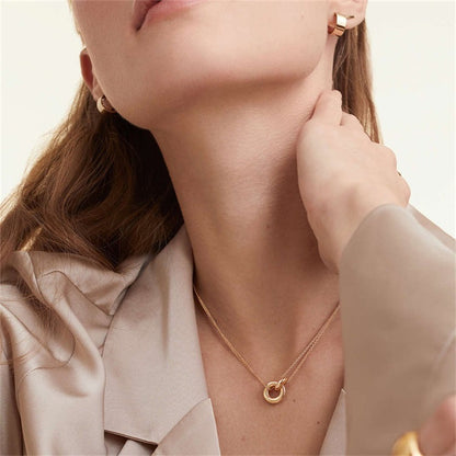Rose™ | Collier Doré avec Anneau