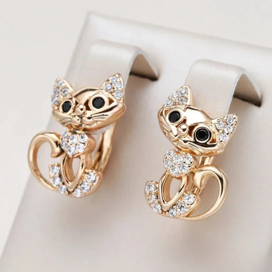 Chloé™ | Boucles chat zircon