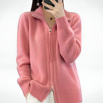 Giovana | Cardigan zippé en cachemire