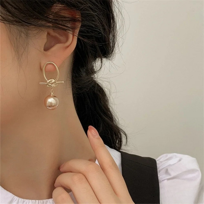 Emma™ | Boucles perle dorées