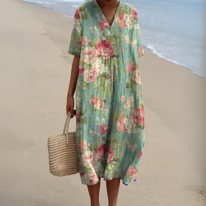 Audrey - Robe Fleurie Élégante