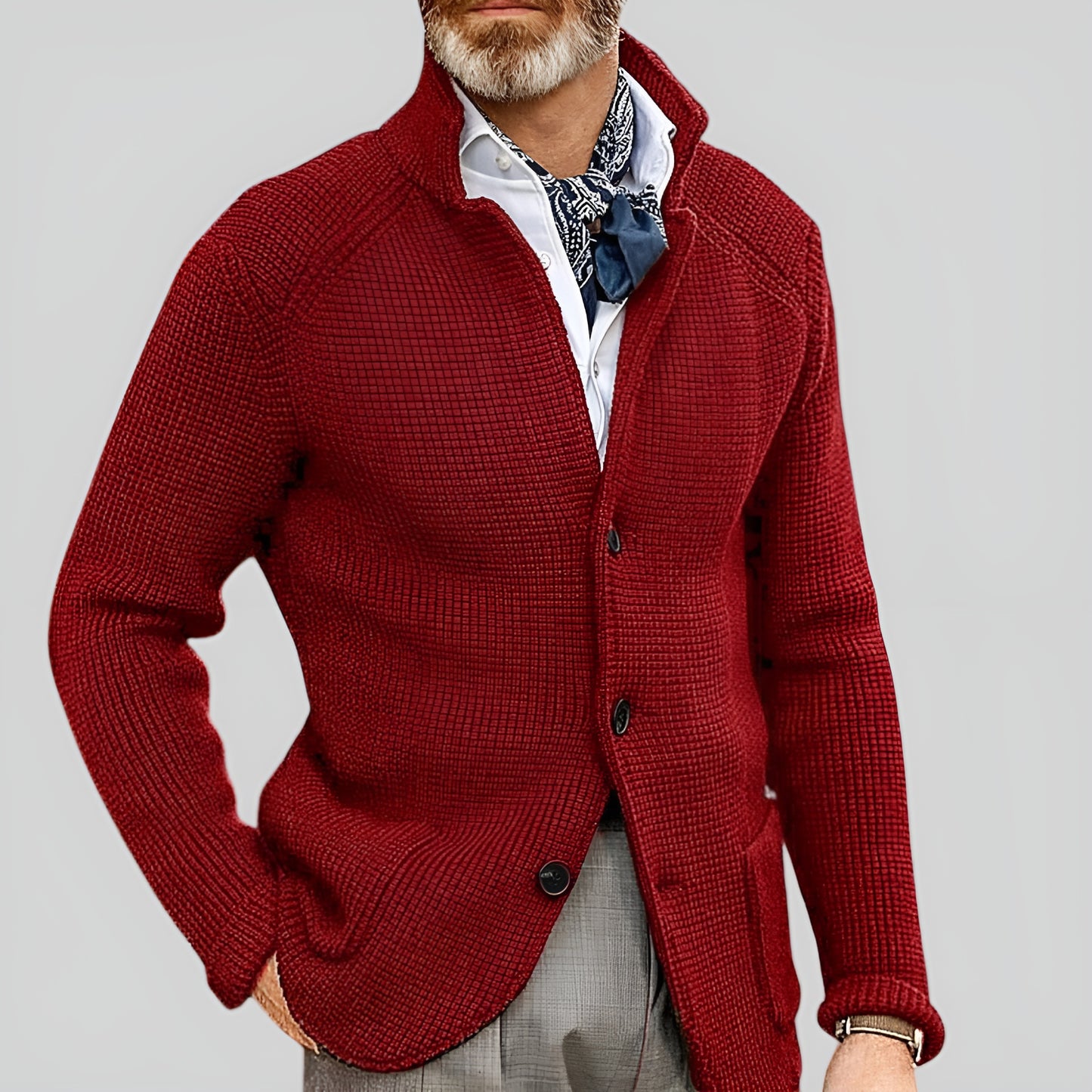Emanuele™ | Cardigan en Maille avec Boutons