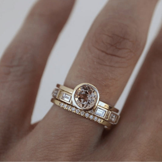 Bague Dorée Brillante™ – Style Vintage