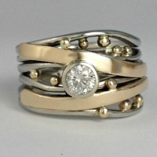 Bague Dorure Incrustée™ – Éclat Vintage