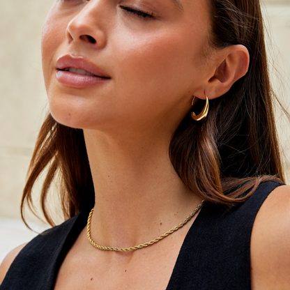 Cina - Boucles d'oreilles pendantes en cercle