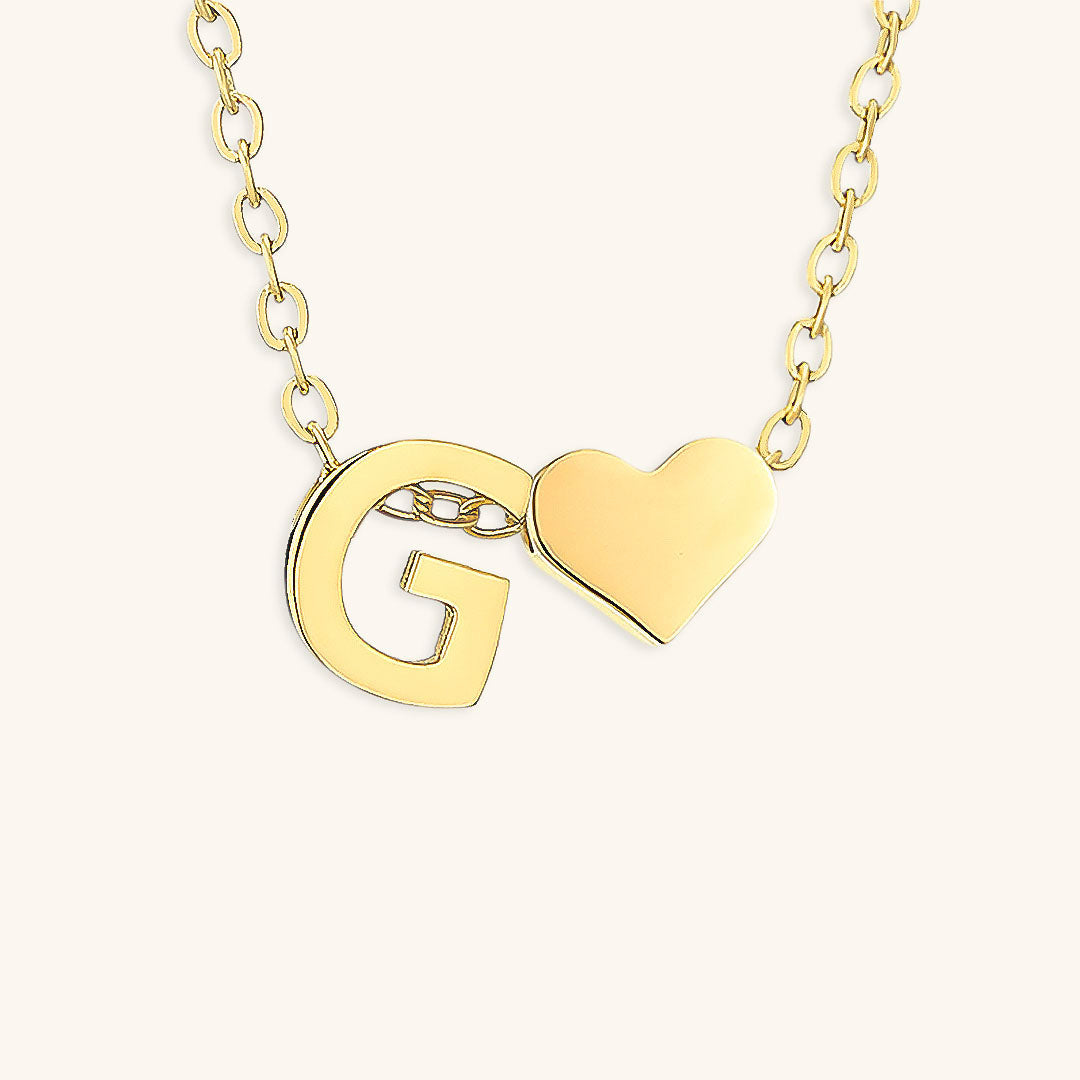 Ria™ | Collana con cuore e iniziali