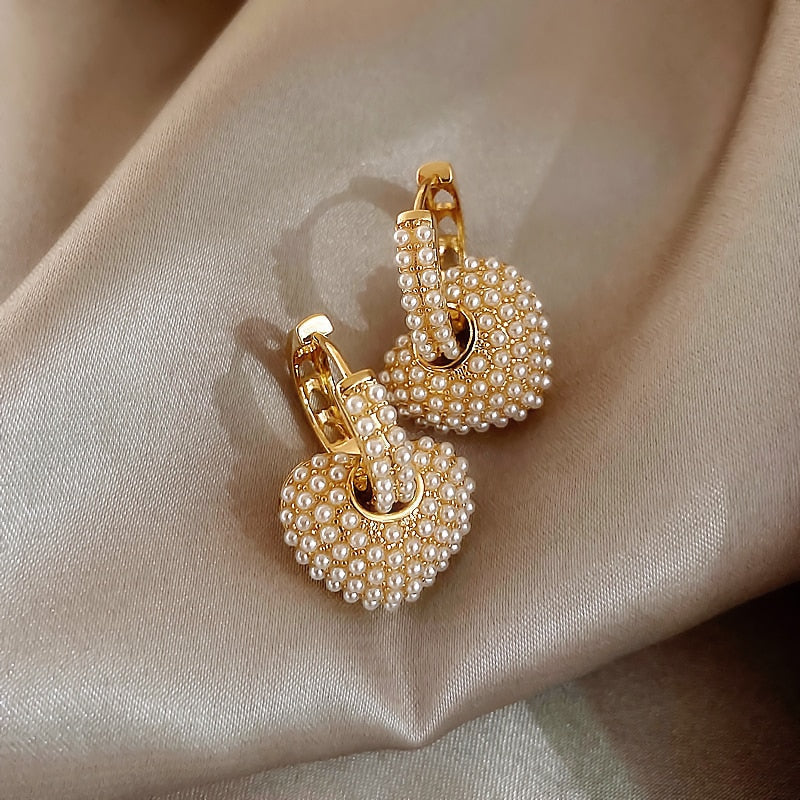 Yuli™ | Boucles d’oreilles en perles en forme de cœur