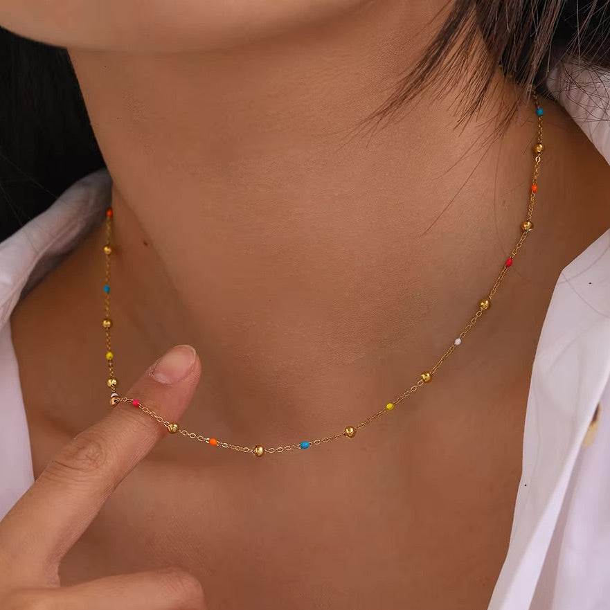 Amphitrite™ | Collier Doré avec Perles