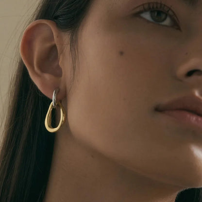 AVA™ | Boucles d’Oreilles Clous Bicolores