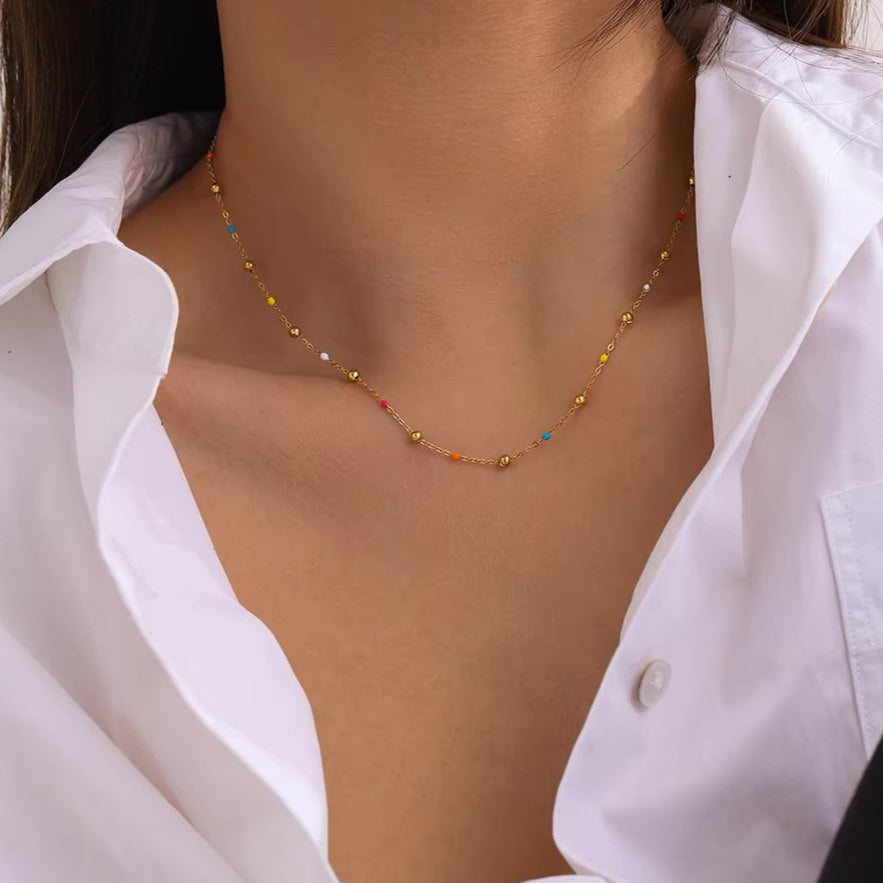 Amphitrite™ | Collier Doré avec Perles