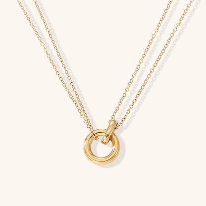 Rose™ | Collier Doré avec Anneau