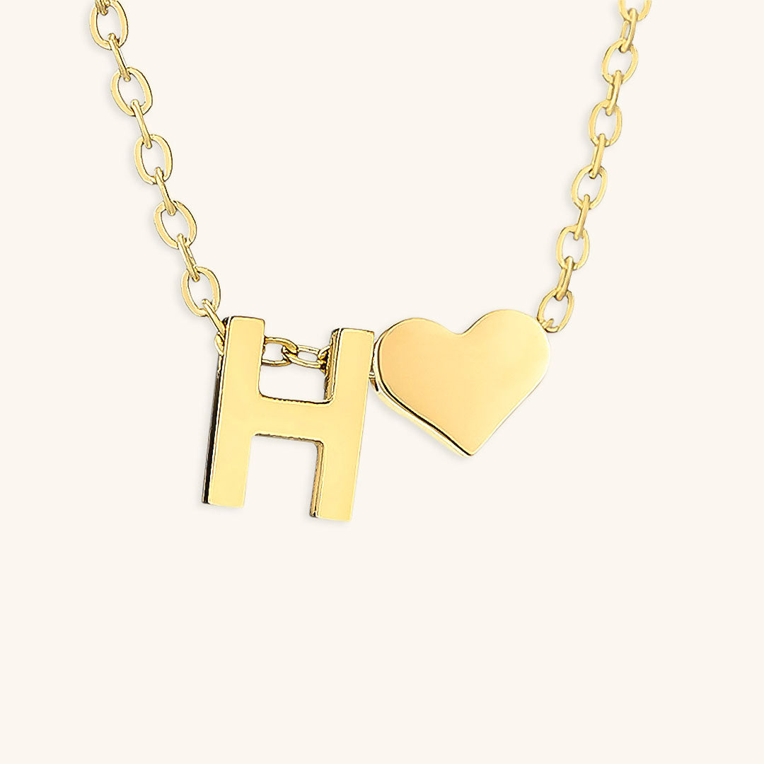 Ria™ | Collana con cuore e iniziali