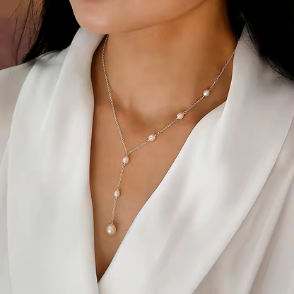 Samuela - Collier avec pendentif vintage perles