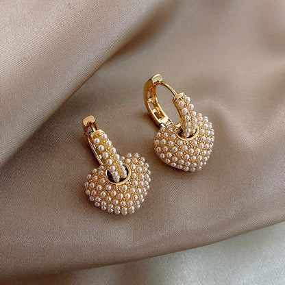 Yuli™ | Boucles d’oreilles en perles en forme de cœur
