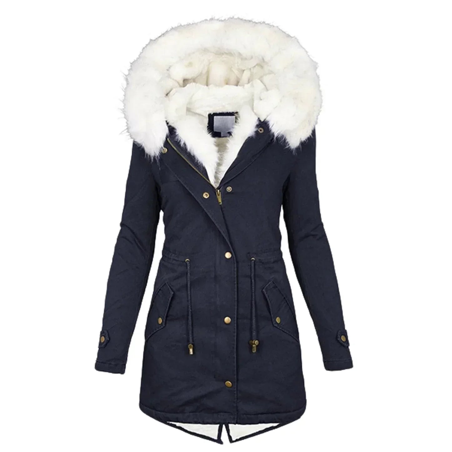 Giulia - Manteau d'hiver avec doublure en fausse fourrure
