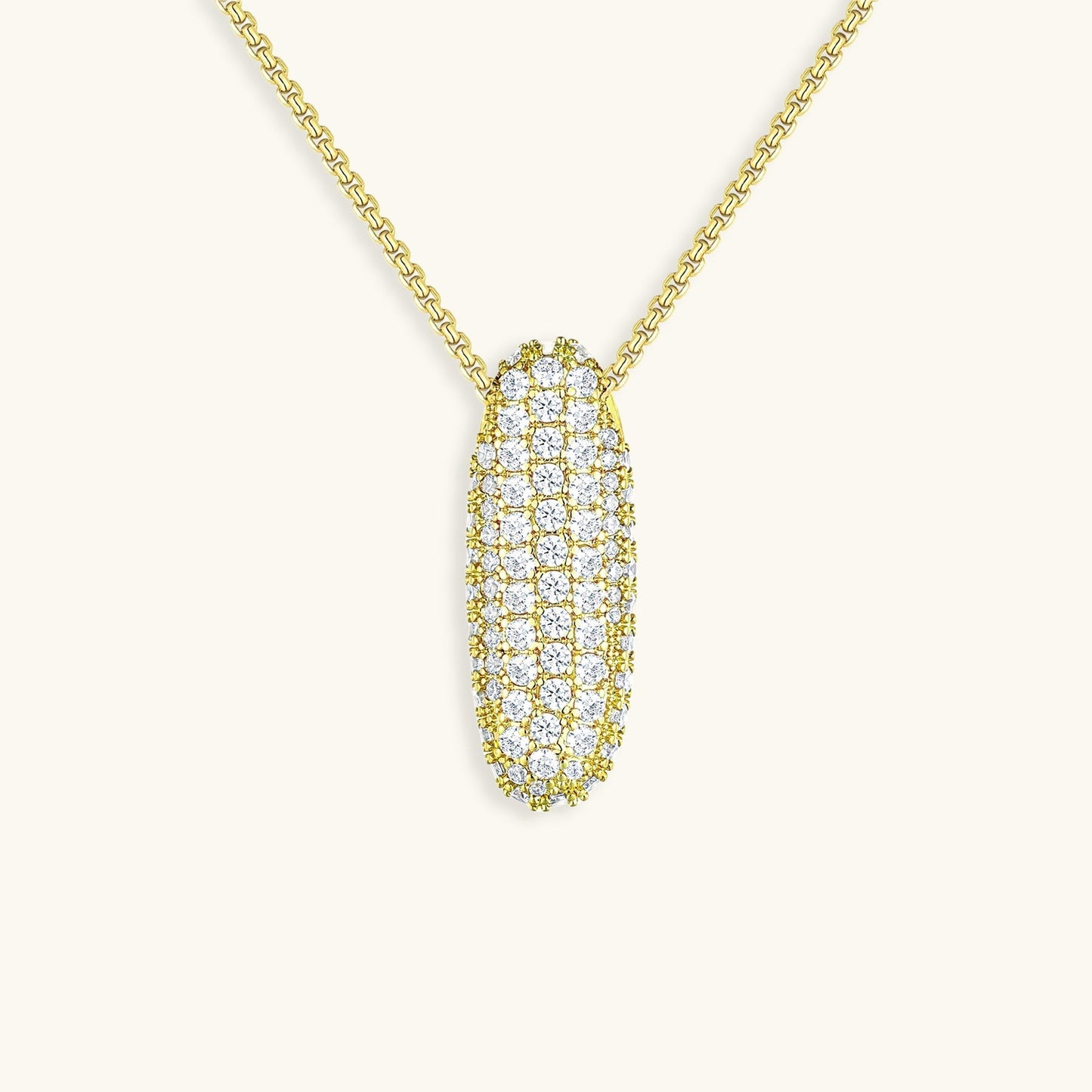 Bubble™ | Collier avec Initiale et Imitation Diamant