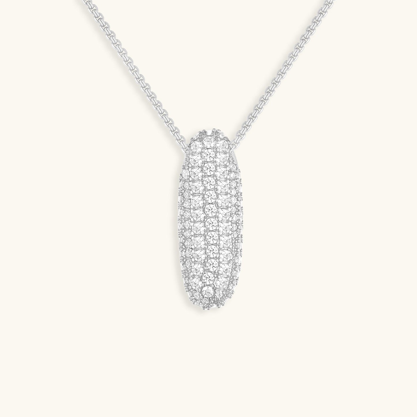 Bubble™ | Collier avec Initiale et Imitation Diamant
