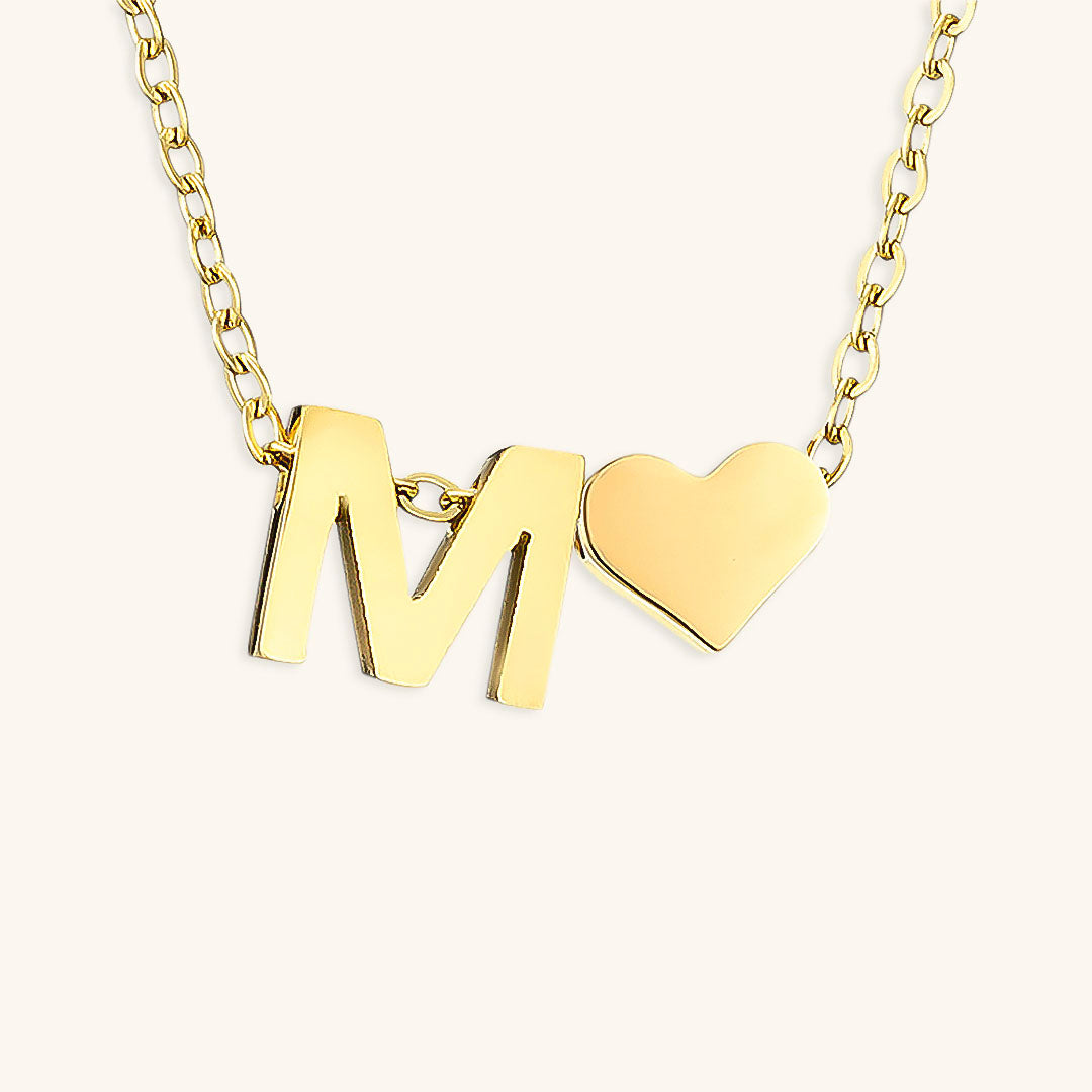 Ria™ | Collana con cuore e iniziali