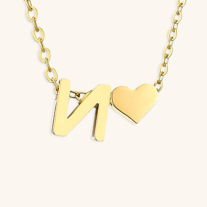 Ria™ | Collana con cuore e iniziali