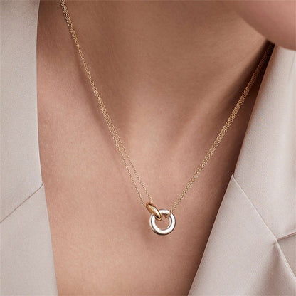 Rose™ | Collier Doré avec Anneau