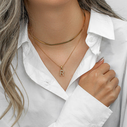 Fiona™ | Collier Deux-en-Un avec Initiale